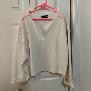 Urban Outfitters cream sweater, size M